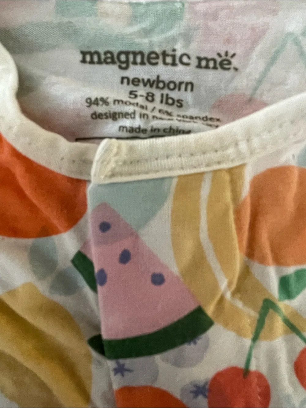 MAGNETIC ME Fruit of the Womb Magnetic Footie | Newborn